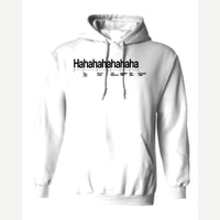 Hahahahahaha (Funny Chart) — Hoodie / White