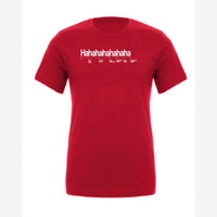 Hahahahahaha (Funny Chart) — Premium Tee / Red