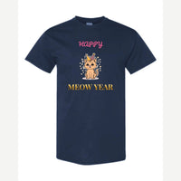 Happy Meow Year — Classic Tee / Navy