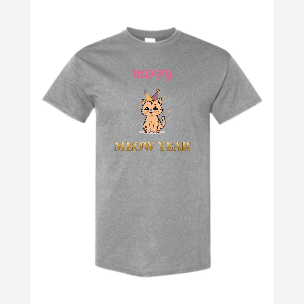 Happy Meow Year — Classic Tee / Sport Grey