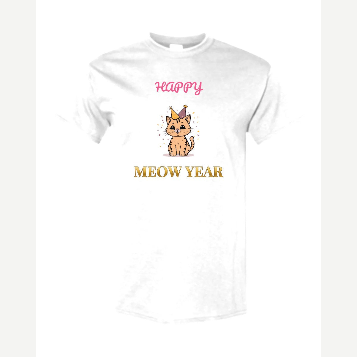 Happy Meow Year — Classic Tee / White
