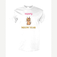 Happy Meow Year — Classic Tee / White
