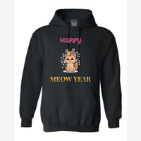 Happy Meow Year — Hoodie / Black