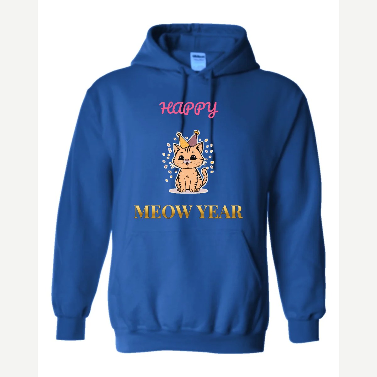 Happy Meow Year — Hoodie / Royal