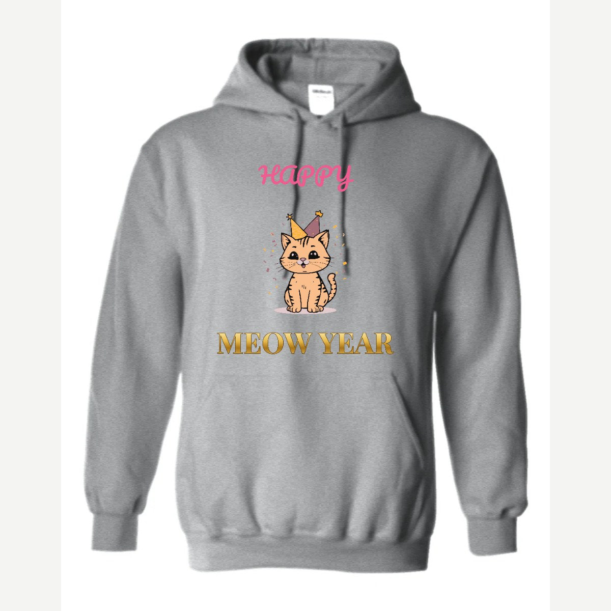 Happy Meow Year — Hoodie / Sport Grey