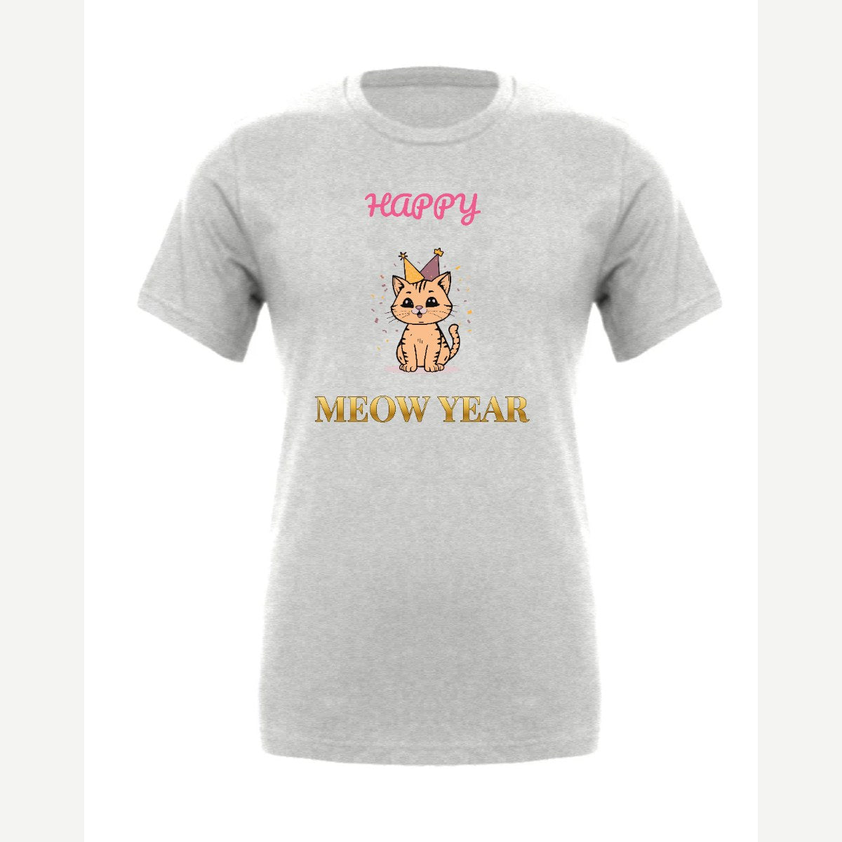 Happy Meow Year — Premium Tee / Athletic Heather