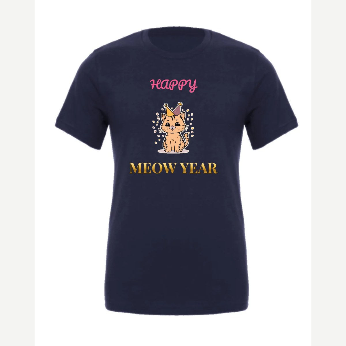 Happy Meow Year — Premium Tee / Navy