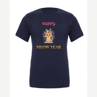 Happy Meow Year — Premium Tee / Navy