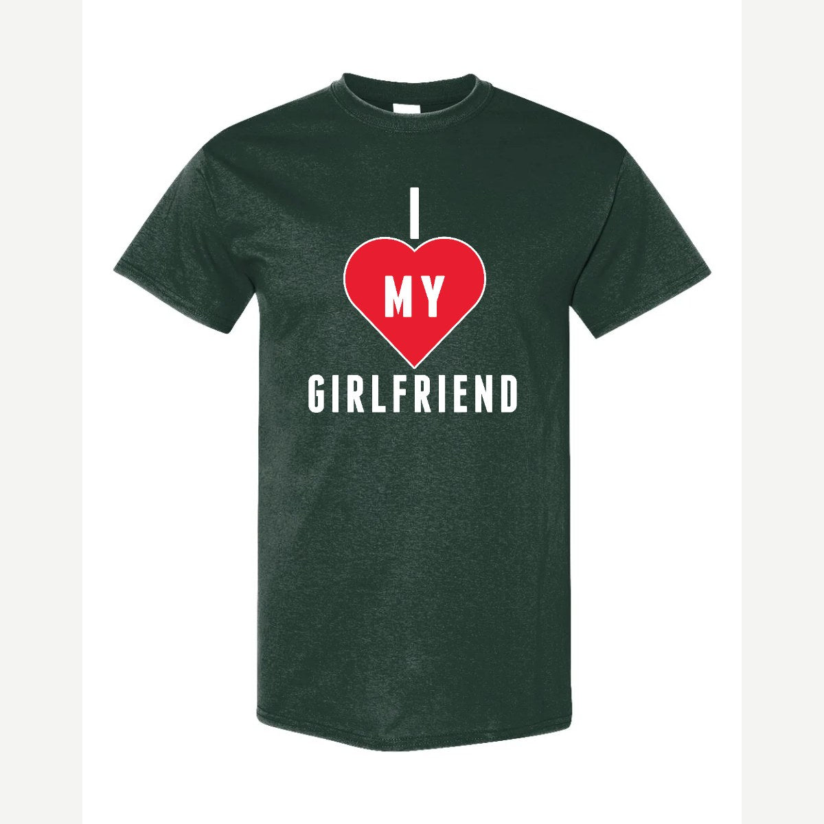 Heart Girlfriend — Classic Tee / Forest Green