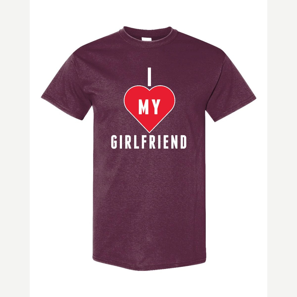 Heart Girlfriend — Classic Tee / Maroon