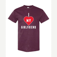 Heart Girlfriend — Classic Tee / Maroon