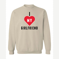 Heart Girlfriend — Crewneck Sweatshirt / Sand