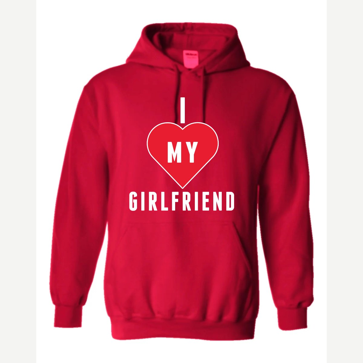 Heart Girlfriend — Hoodie / Red
