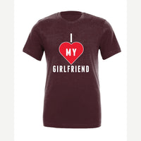 Heart Girlfriend — Premium Tee / Maroon