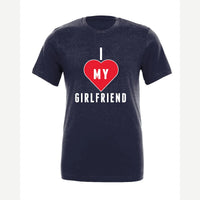 Heart Girlfriend — Premium Tee / Navy