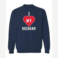 Heart Husband — Crewneck Sweatshirt / Navy
