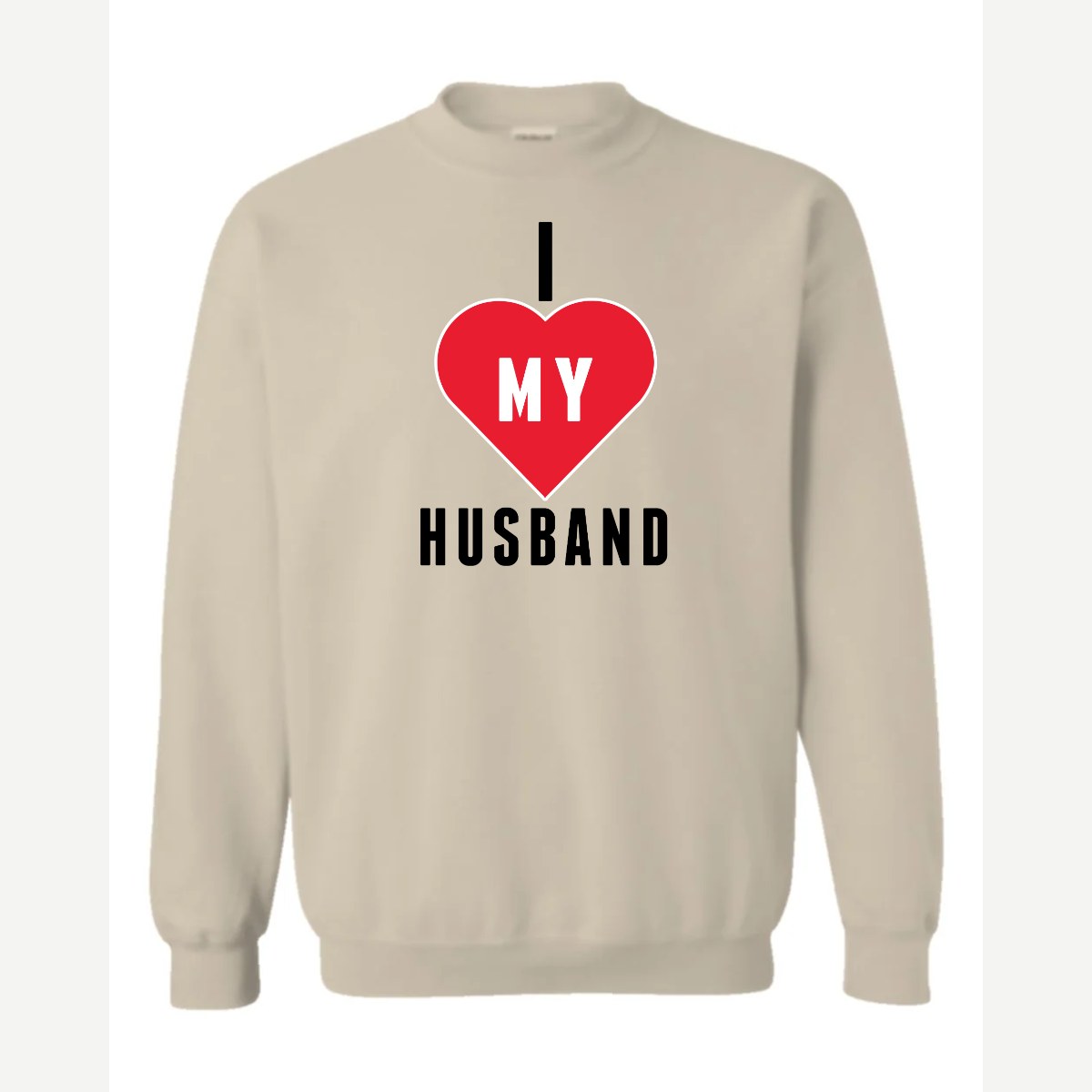 Heart Husband — Crewneck Sweatshirt / Sand