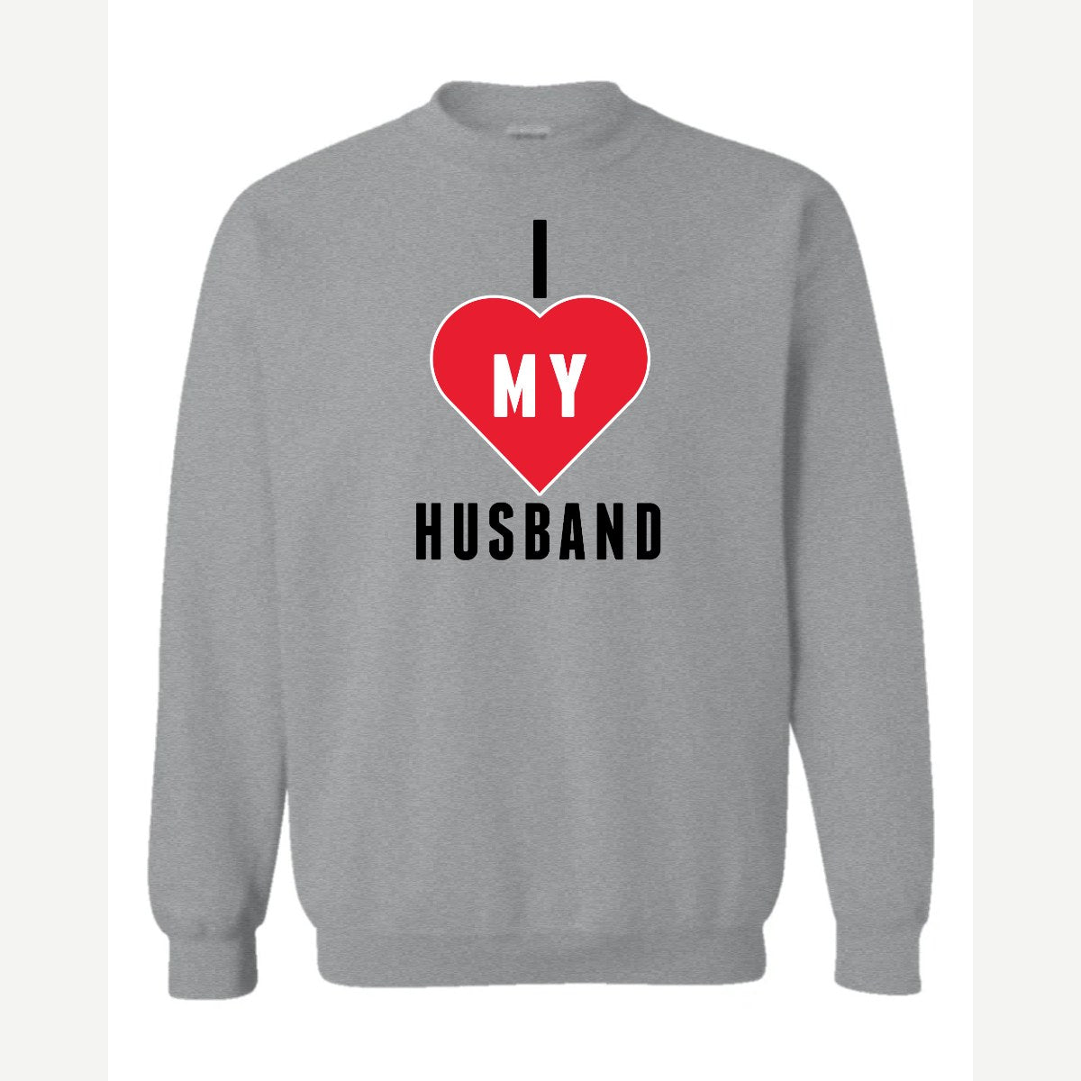 Heart Husband — Crewneck Sweatshirt / Sport Grey