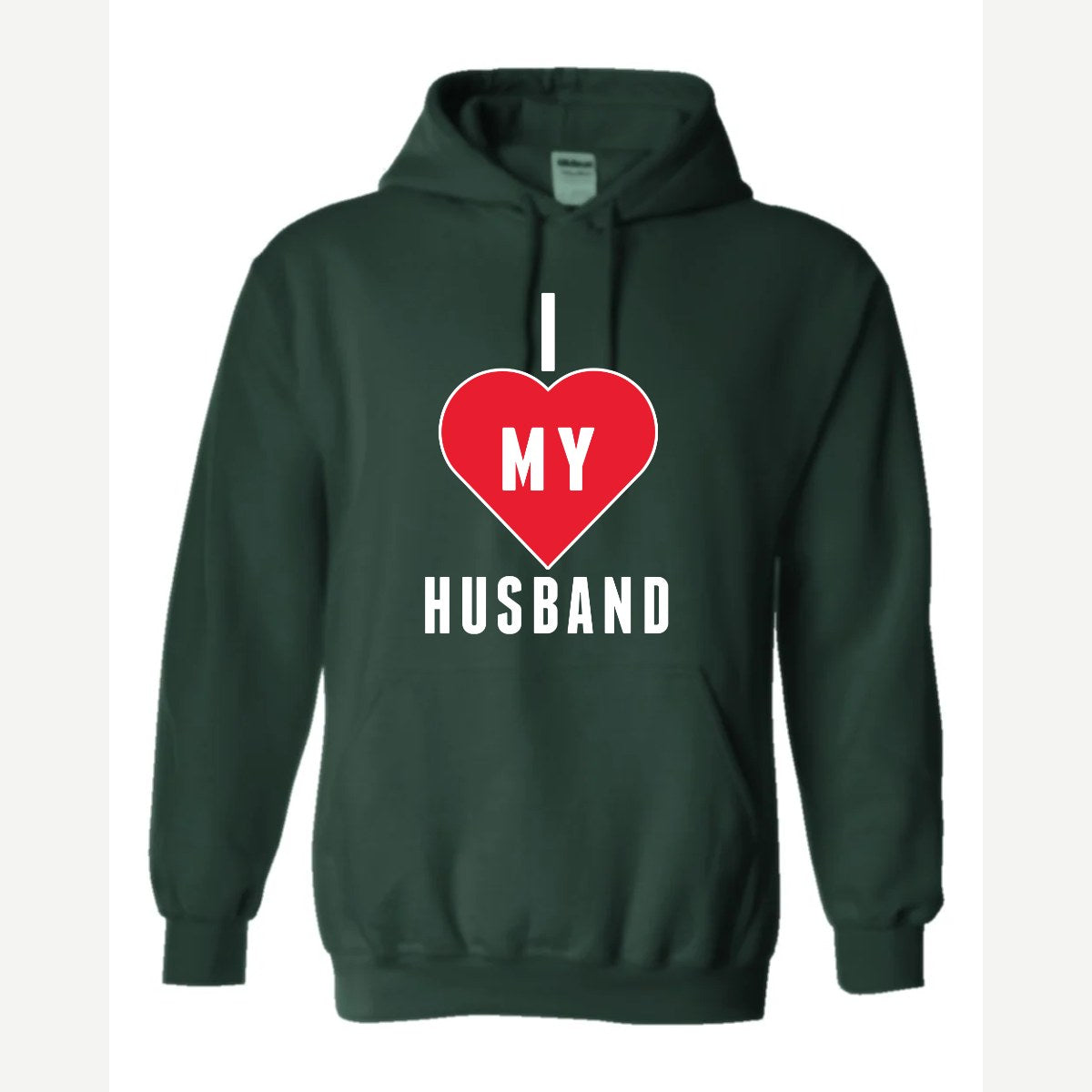Heart Husband — Hoodie / Forest Green
