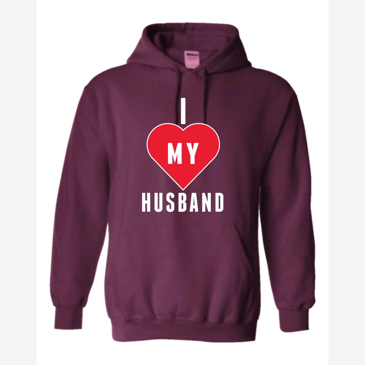 Heart Husband — Hoodie / Maroon