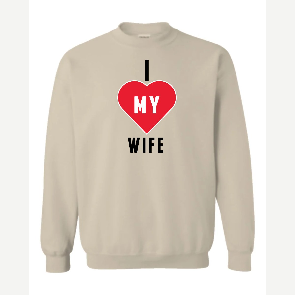 Heart Wife — Crewneck Sweatshirt / Sand