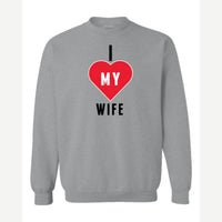 Heart Wife — Crewneck Sweatshirt / Sport Grey