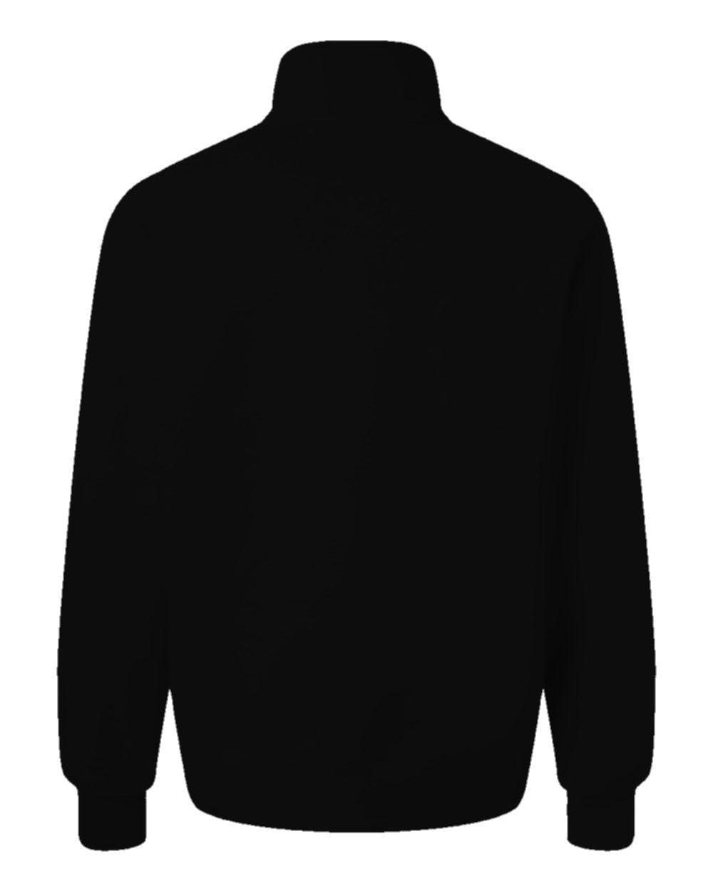 Heavyweight Custom Half-Zip Pullover (Bella+Canvas 4740) - Black (back)