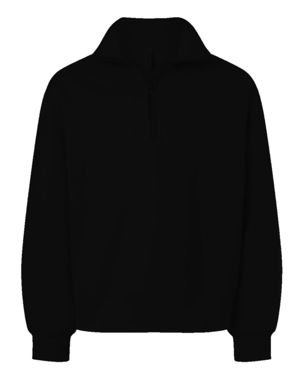 Heavyweight Custom Half-Zip Pullover (Bella+Canvas 4740) - Black
