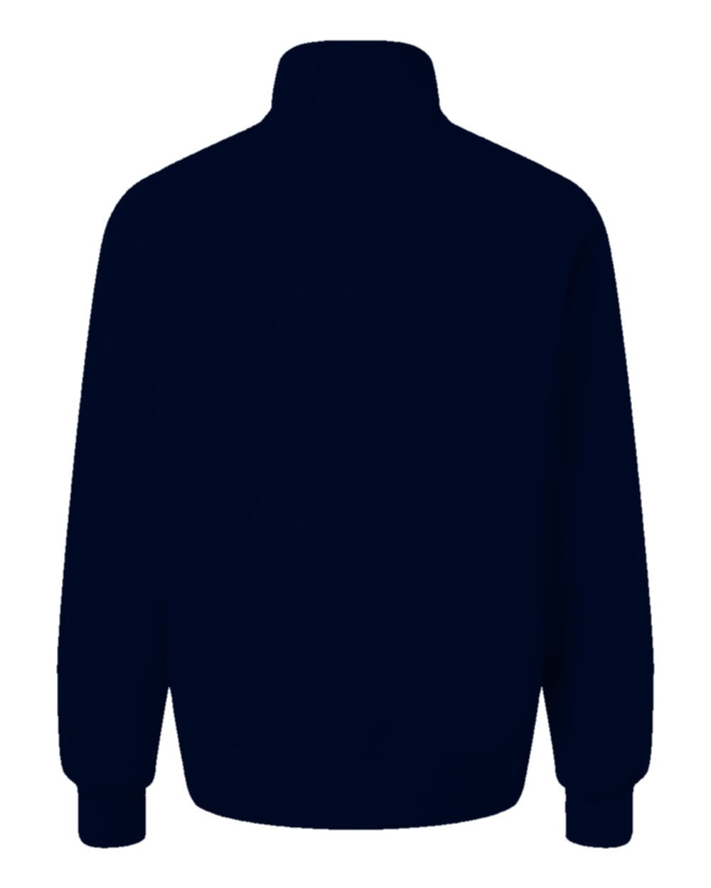 Heavyweight Custom Half-Zip Pullover (Bella+Canvas 4740) - Navy (back)