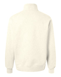 Heavyweight Custom Half-Zip Pullover (Bella+Canvas 4740) - Vintage Heather Grey (back)