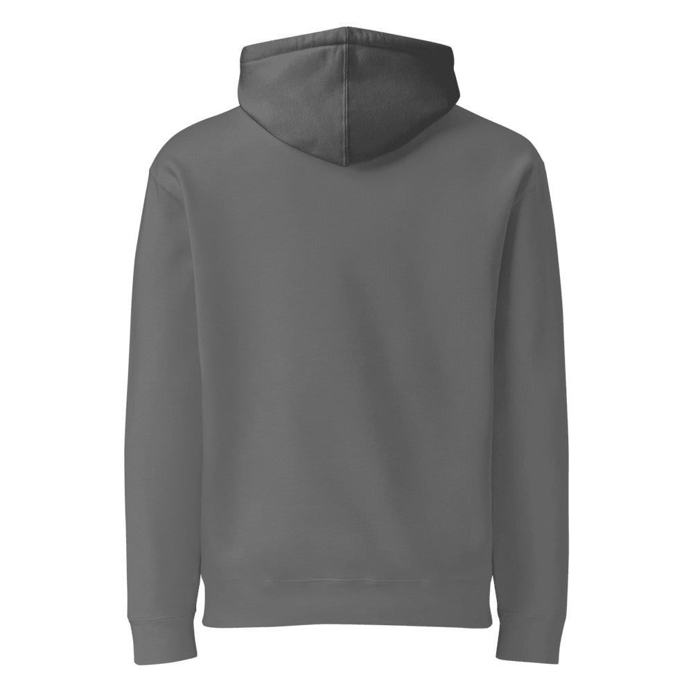 Heavyweight Custom Hoodie (Independent Trading IND4000) - Charcoal Solid (back)