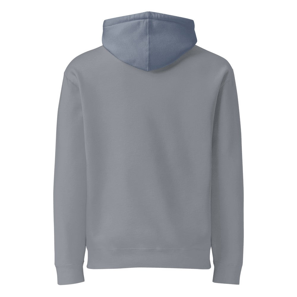 Heavyweight Custom Hoodie (Independent Trading IND4000) - Storm Blue (back)