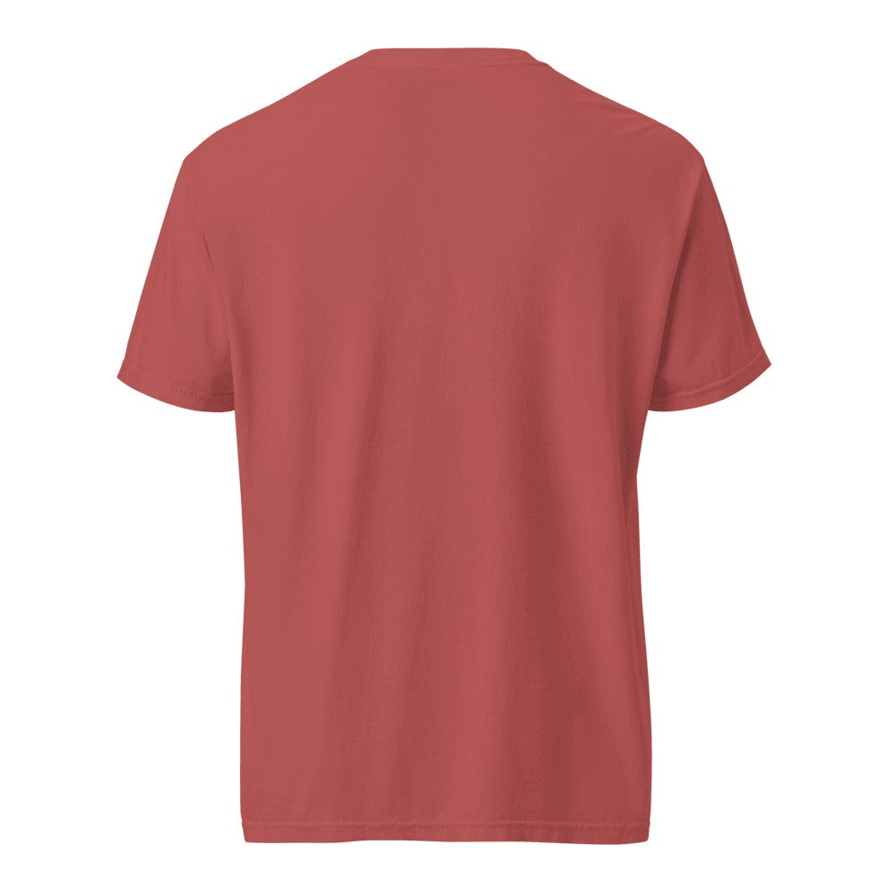 Heavyweight Garment-Dyed Custom T-Shirt (Comfort Colors 1717) - Crimson (back)