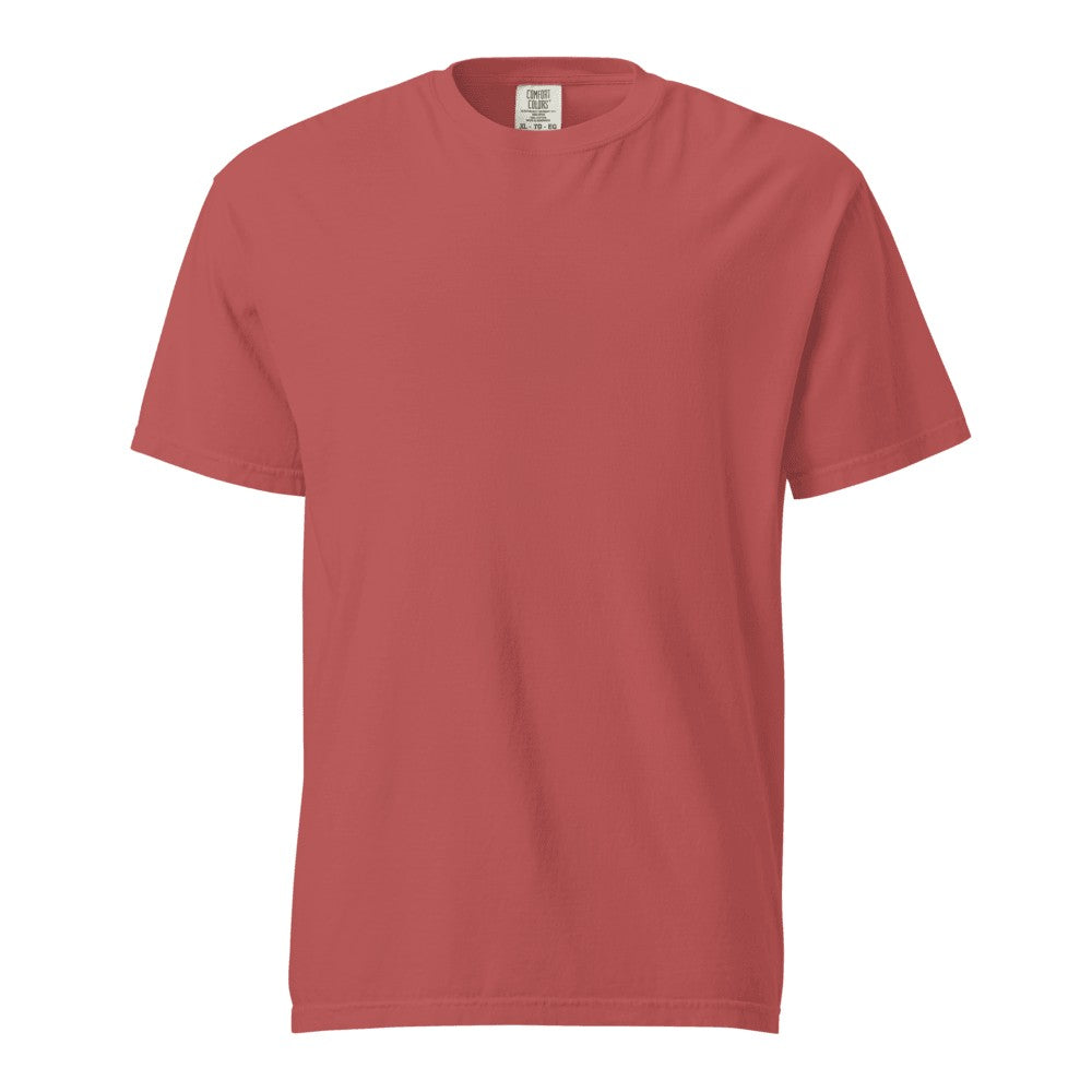 Heavyweight Garment-Dyed Custom T-Shirt (Comfort Colors 1717) - Crimson