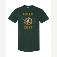 Hello New Year Disco Ball — Classic Tee / Forest Green