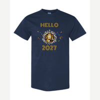 Hello New Year Disco Ball — Classic Tee / Navy