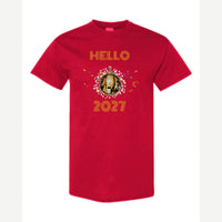 Hello New Year Disco Ball — Classic Tee / Red