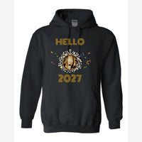 Hello New Year Disco Ball — Hoodie / Black
