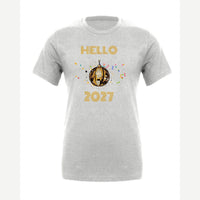 Hello New Year Disco Ball — Premium Tee / Athletic Heather