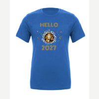 Hello New Year Disco Ball — Premium Tee / True Royal
