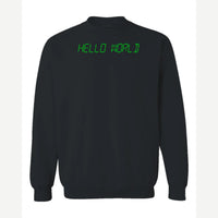 Hello World programmer — Crewneck Sweatshirt / Black