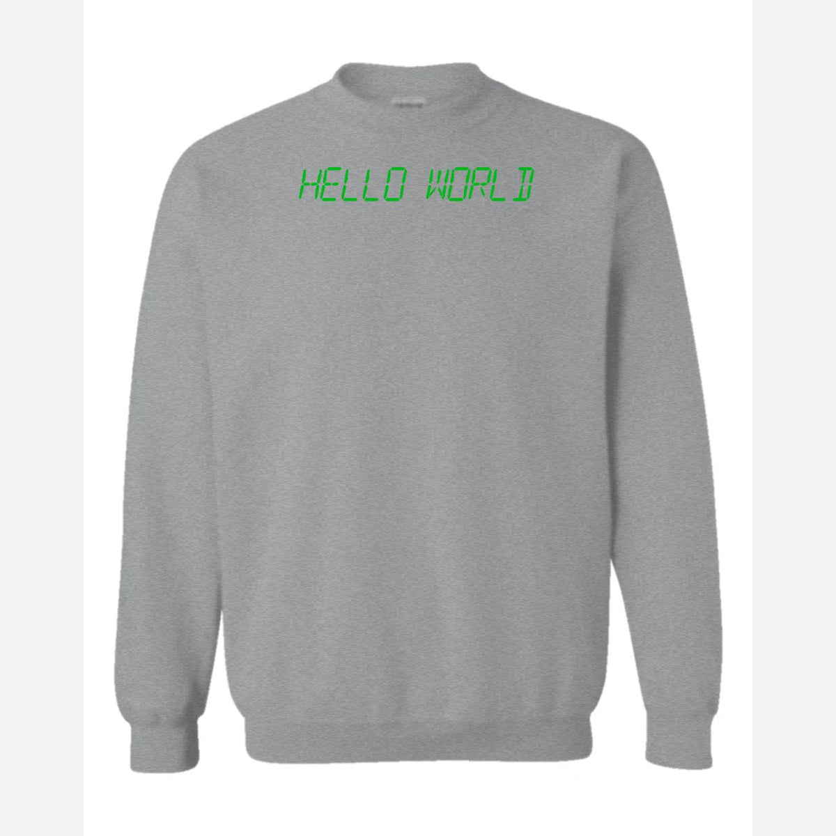 Hello World programmer — Crewneck Sweatshirt / Sport Grey