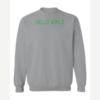 Hello World programmer — Crewneck Sweatshirt / Sport Grey