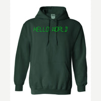 Hello World programmer — Hoodie / Forest Green