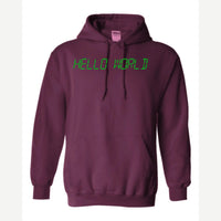 Hello World programmer — Hoodie / Maroon