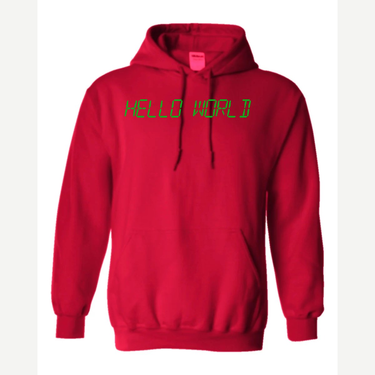 Hello World programmer — Hoodie / Red