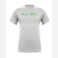Hello World programmer — Premium Tee / Athletic Heather