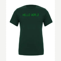 Hello World programmer — Premium Tee / Forest