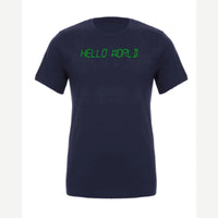 Hello World programmer — Premium Tee / Navy
