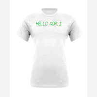 Hello World programmer — Premium Tee / White
